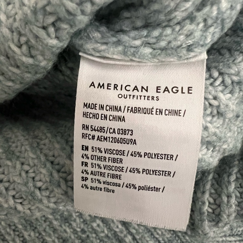 American Eagle Outfitters Knitted Crewneck Side Slit Comfy Cozy Lounge Sweater - Picture 5 of 8